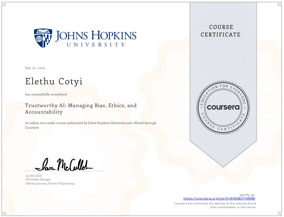 AI Bootcamp Certificate 11